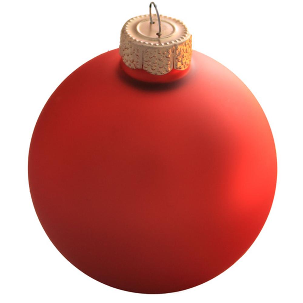 Whitehurst 1 5 In Orange Matte Glass Christmas Ornaments 40 Pack
