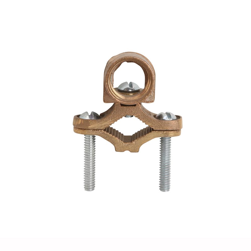 Blackburn 1/2 1 in. TypeJH Bronze Ground Rod Clamp for 8 to 4 AWG