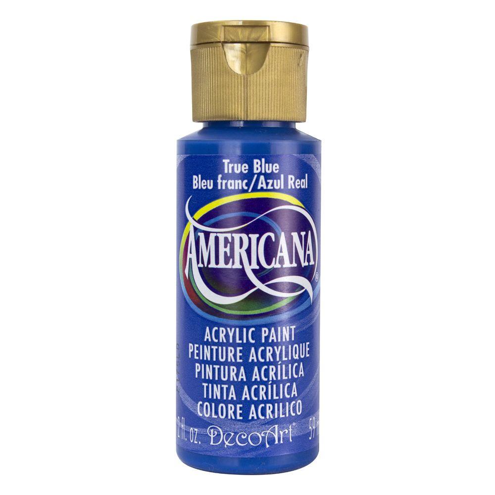 DecoArt Americana 2 oz. True Blue Acrylic PaintDAO363 The Home Depot