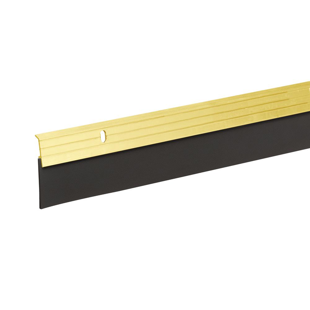 E O 2 In X 36 In Brite Gold Reinforced Rubber Door Sweep