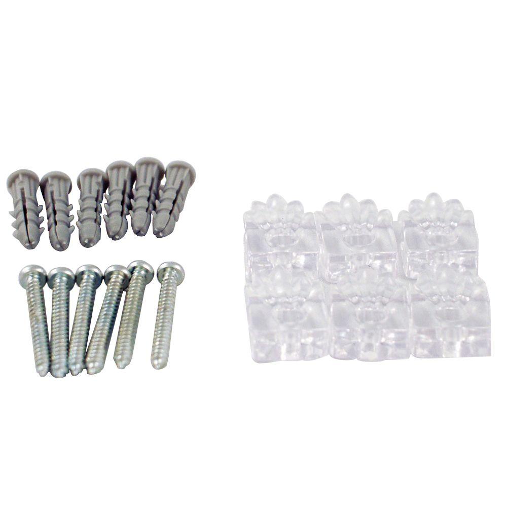 Glacier Bay Astoria Mirror Mounting Hardware 6 Pack 908300 The Glacier Bay Astoria Mirror Mounting Hardware 6 Pack