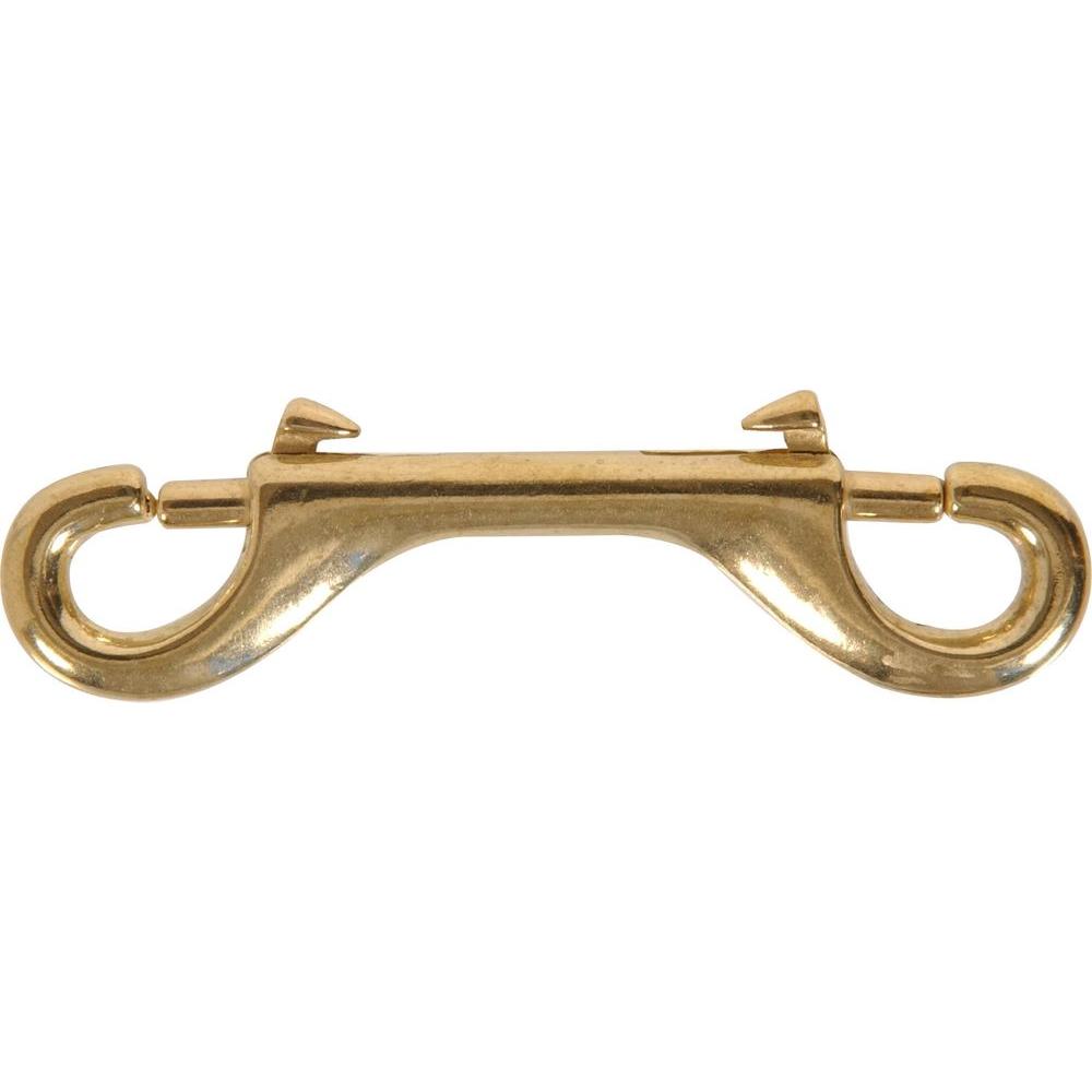 Hardware Essentials 33/8 in. Double Ended Bolt Snap in Solid Brass (10