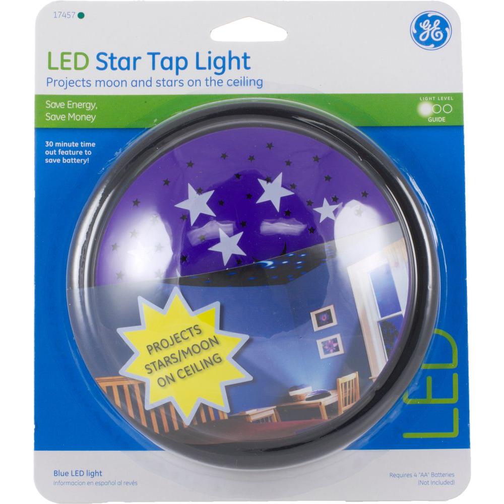 Ge Led Twinkle Star Tap Light 17457 The Home Depot
