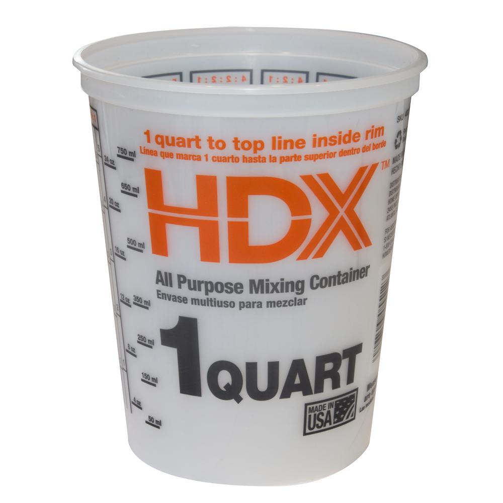 HDX VersaTainer 1 qt. Plastic BucketRG512 The Home Depot