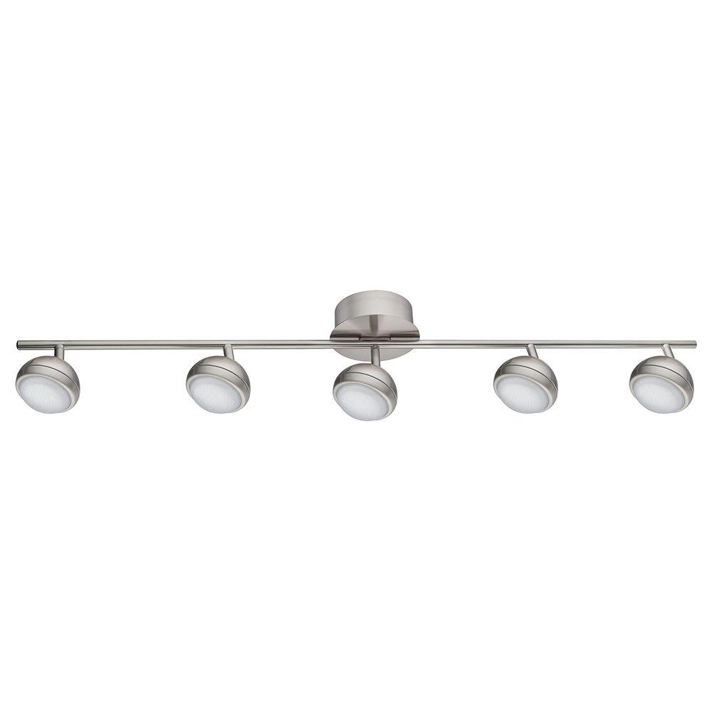 Eglo Lombes 1 3 ft. 5Light Matte Nickel LED Track Lighting201461A