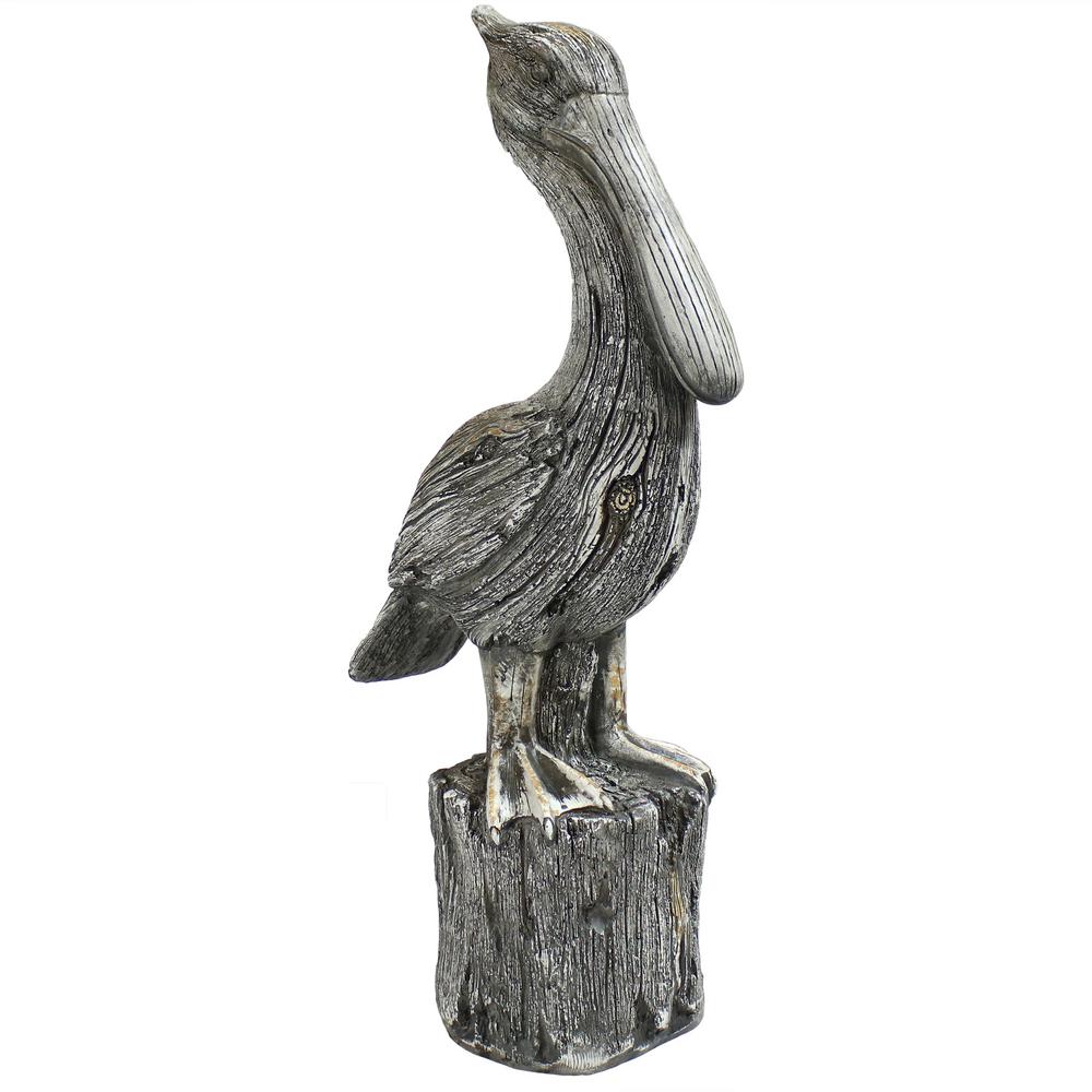 Ocean/'s Perch Pelican 24/" Hand Painted Design Toscano Exclusive Garden Statue