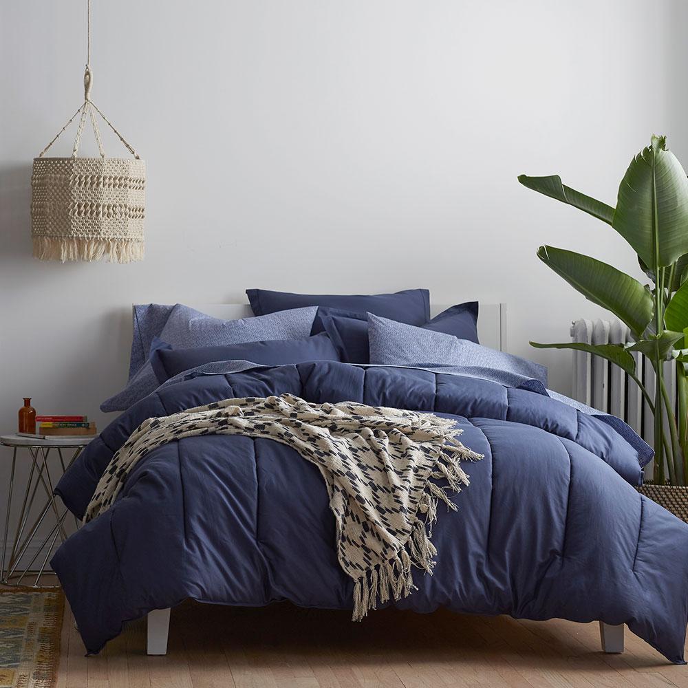 Cstudio Home By The Company Store Studio Indigo Solid Cotton King