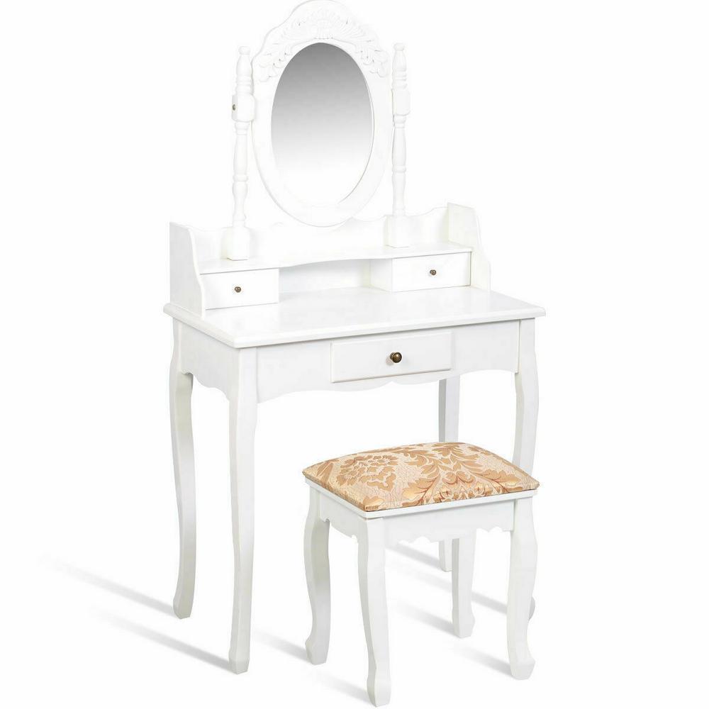 unicorn vanity table and stool