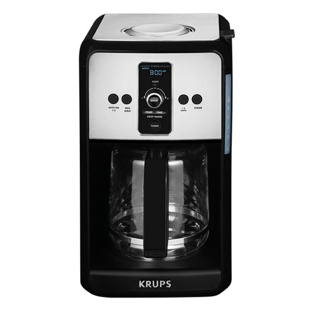 Krups XP160050 Coffee Maker and Stainless Espresso Machine Combination,  Black