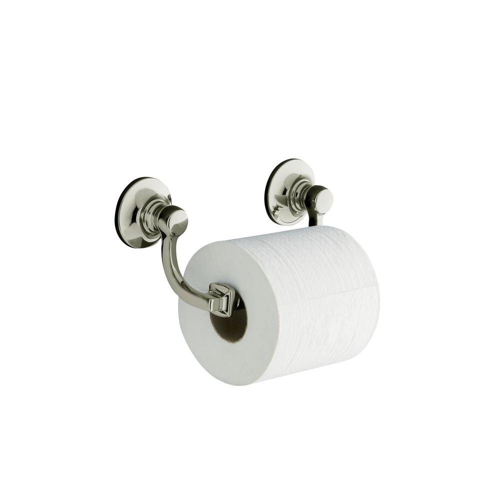 KOHLER Bancroft WallMount Double Post Toilet Paper Holder in Vibrant Polished NickelK11415SN