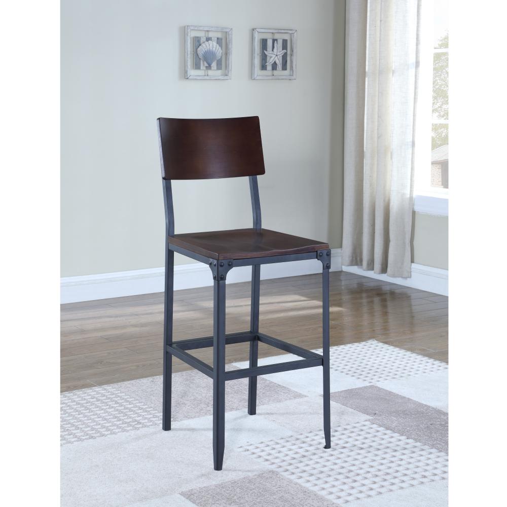 Home Decorators Collection 24 in. Black Cushioned Counter Stool with