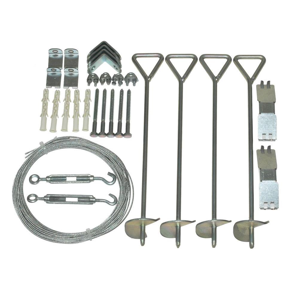 Palram Snap & Grow Series 4 inch x 18 inch x 4 inch Greenhouse Anchoring Kit by Palram