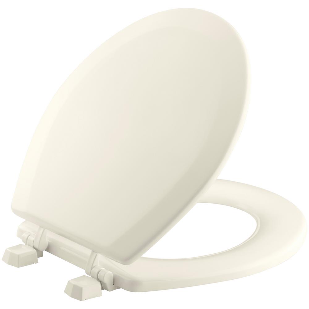 Kohler Almond Toilets Toilet Seats Bidets Bath The Home Depot Triko Round Closed Front Toilet Seat In Almond
