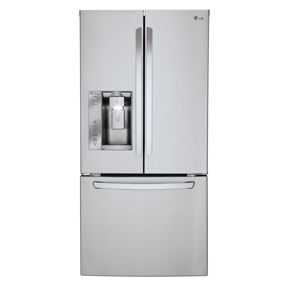 LG Electronics 33 in. W 24.2 cu. ft. French Door Refrigerator in