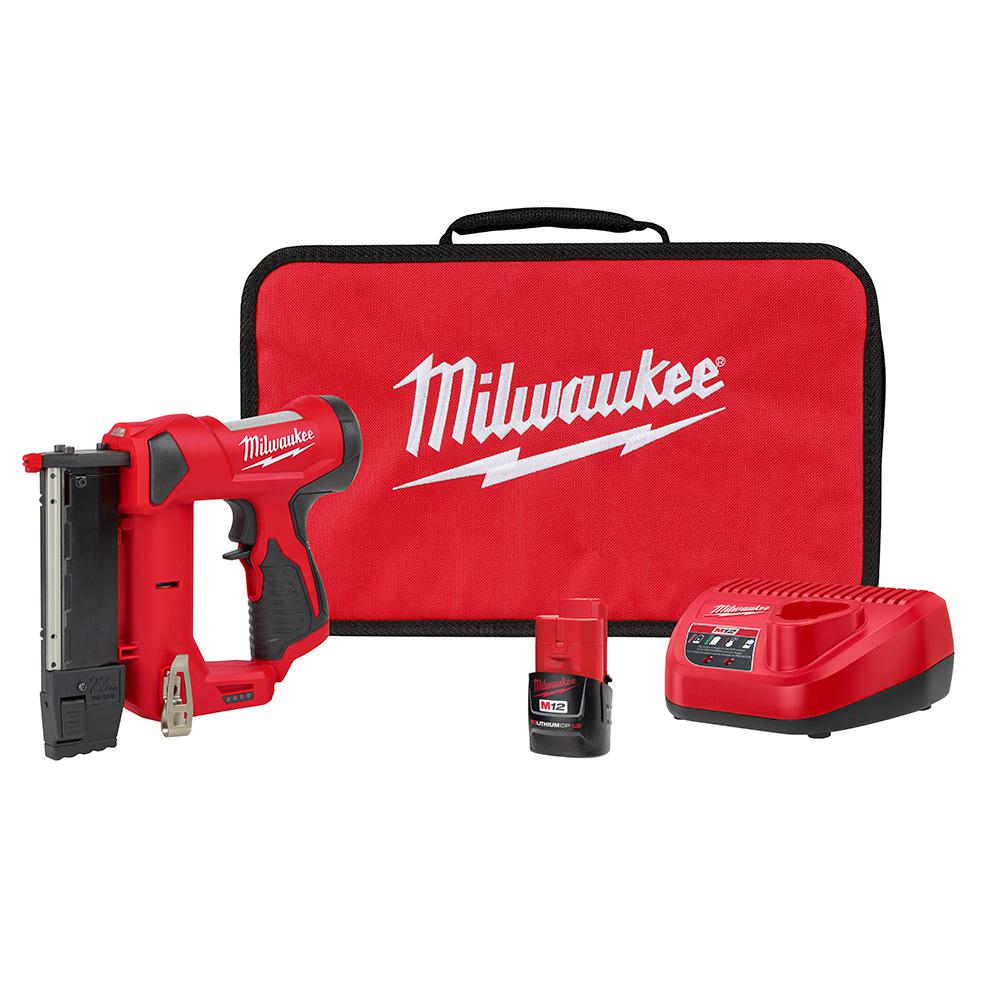 Milwaukee M12 Cordless Electric Nail Guns Air Compressor Tools