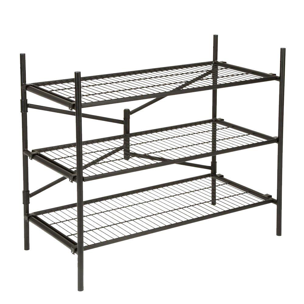 Cosco 3Shelf 43 in. W x 36 in. H x 21 in. D Steel Folding Shelving