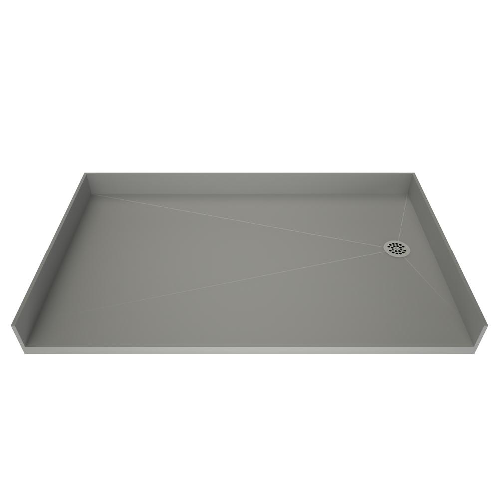 Tile Redi 37 in. x 60 in. Barrier Free Shower Base with Right Drain