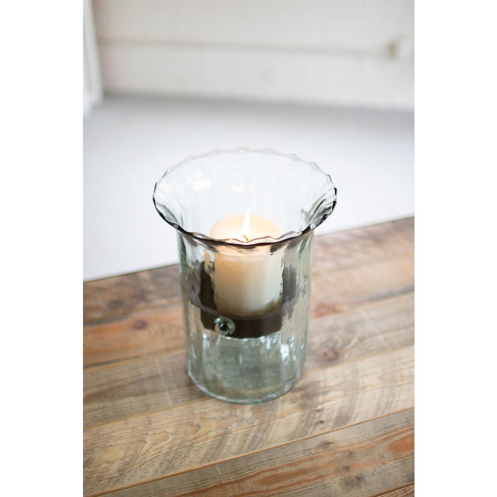small glass candlestick holders