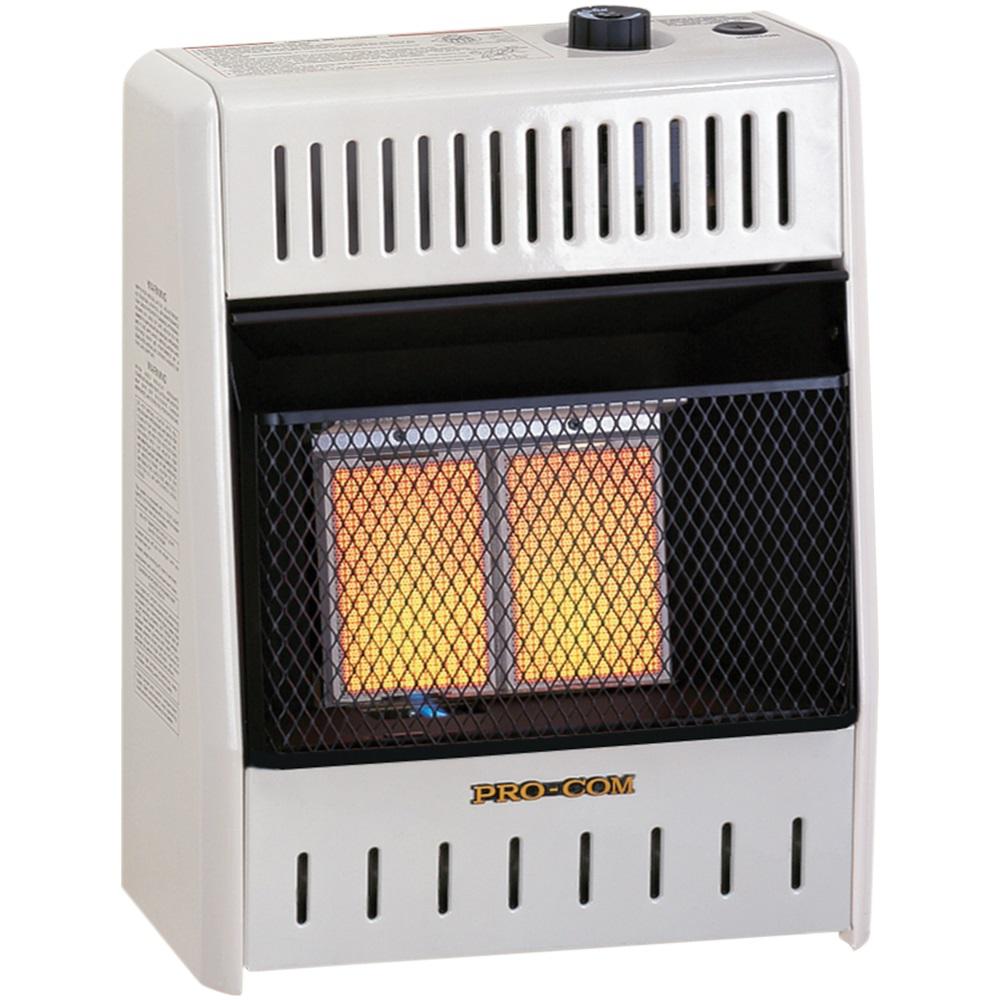 UPC 800084000015 product image for ProCom Heating 10,000 BTU Space Gas Heater Natural Gas Ventless Infrared, White | upcitemdb.com