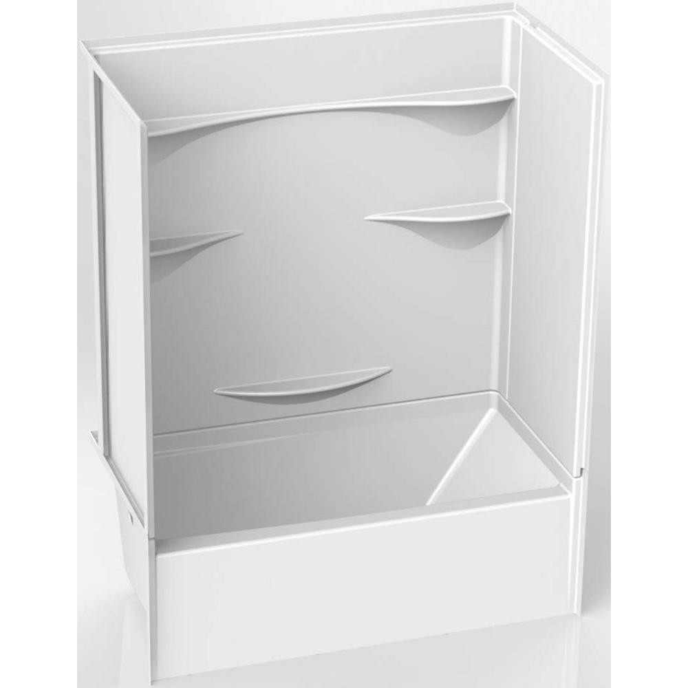 Aquatic Remodeline 30 in. x 60 in. x 76 in. AcrylX Acrylic Finished 4