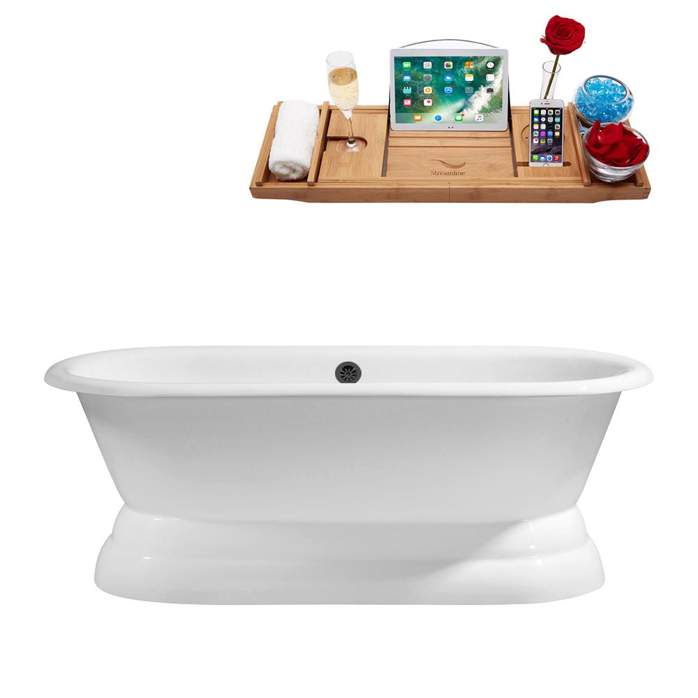 60 cast iron soaking tub