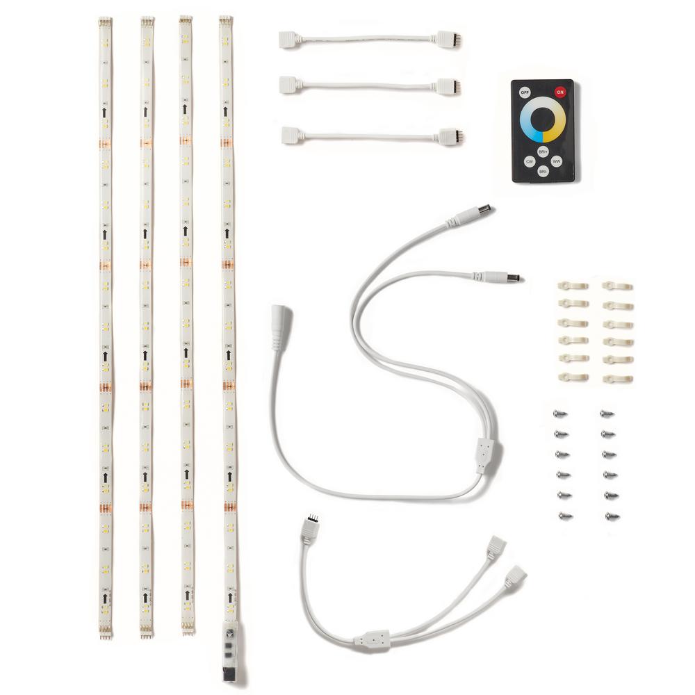 BAZZ 10 ft. SelfAdhesive Cuttable Under LED Strip Light