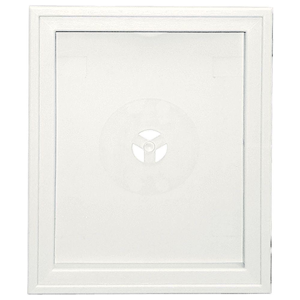 Builders Edge Large Recessed Mounting Block 123White130120008123