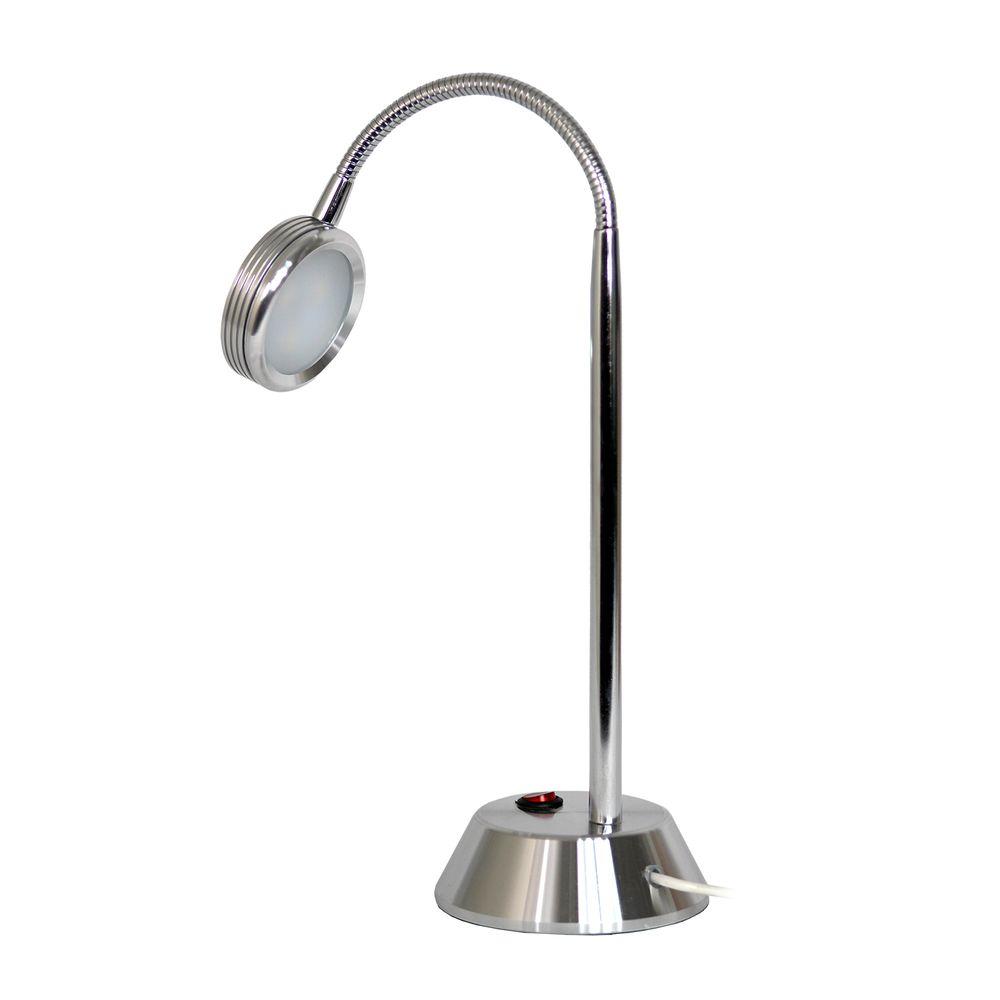 Simple Designs 19 13 In Chrome High Power Led Desk Lamp With