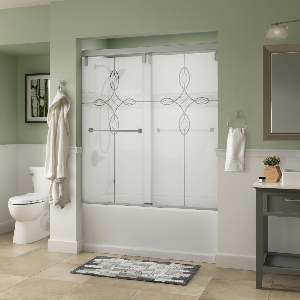 Frameless Bathtub Doors Bathtubs The Home Depot Semi Frameless Mod