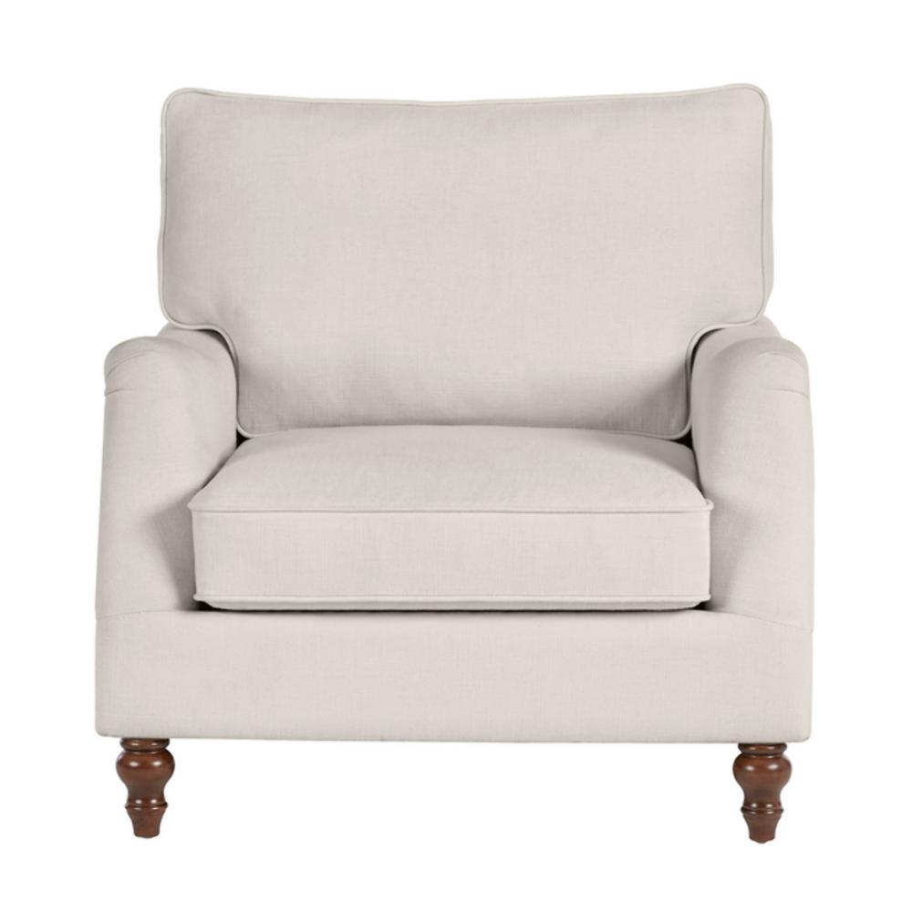 small cream armchair
