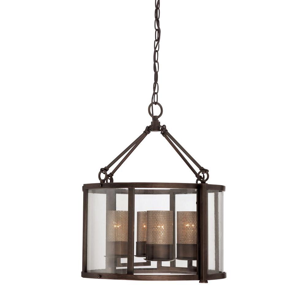 Varaluz Jackson 4 Light Rustic Bronze Chandelier With Arched Jackson 4 Light Rustic Bronze Chandelier With Arched Windowpane Glass