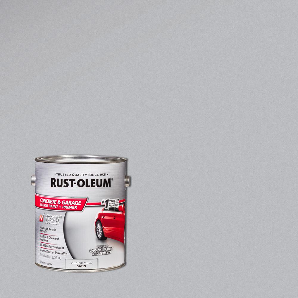 RustOleum 1 gal. Armor Gray Concrete Floor Paint260724 The Home Depot