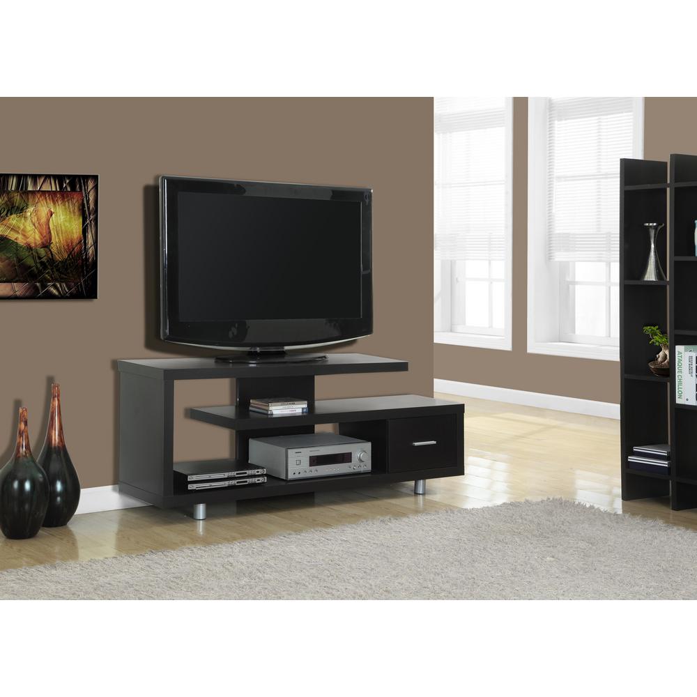 Tv Console Cherry Stands Living Room Furniture The Home Depot Cappuccino Storage Entertainment Center
