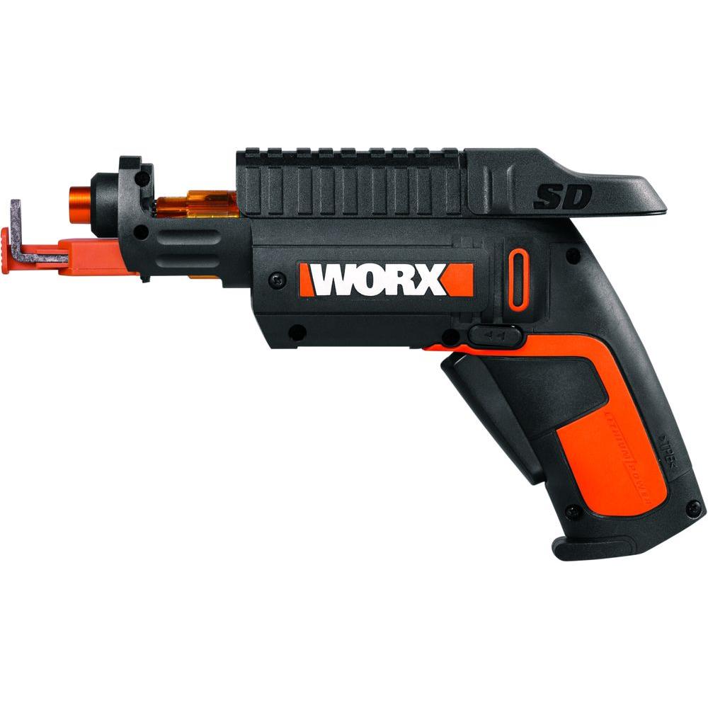 Worx 4-Volt Cordless XTD Extended Reach Screwdriver-WX252L - The Home Depot
