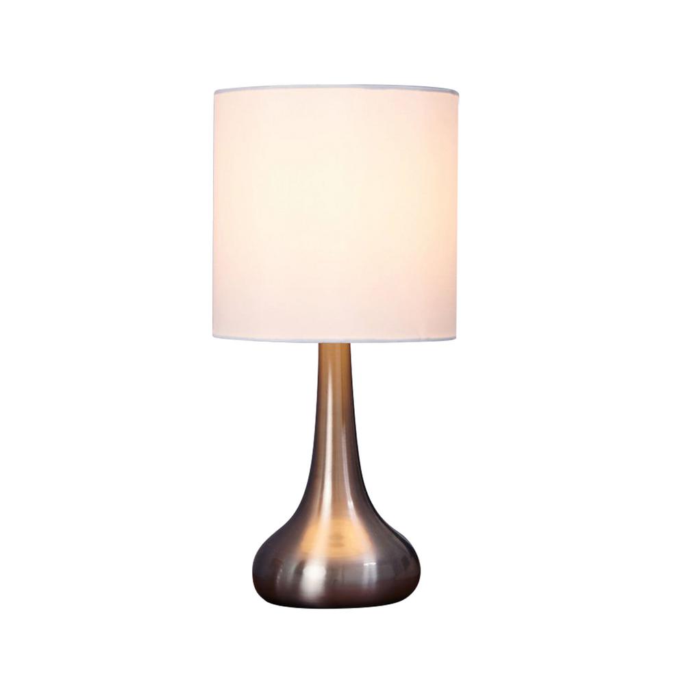 Casainc 13 4 In Chrome Bedside Desk Lamps For Bedroom Living