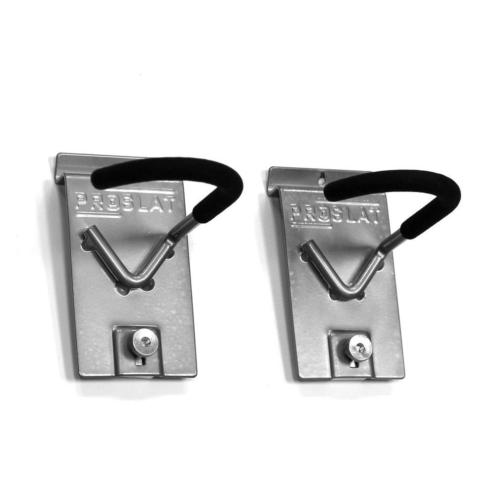 Proslat 9.5 in. H x 6 in. W Vertical Bike Hook (2Pack)13028 The