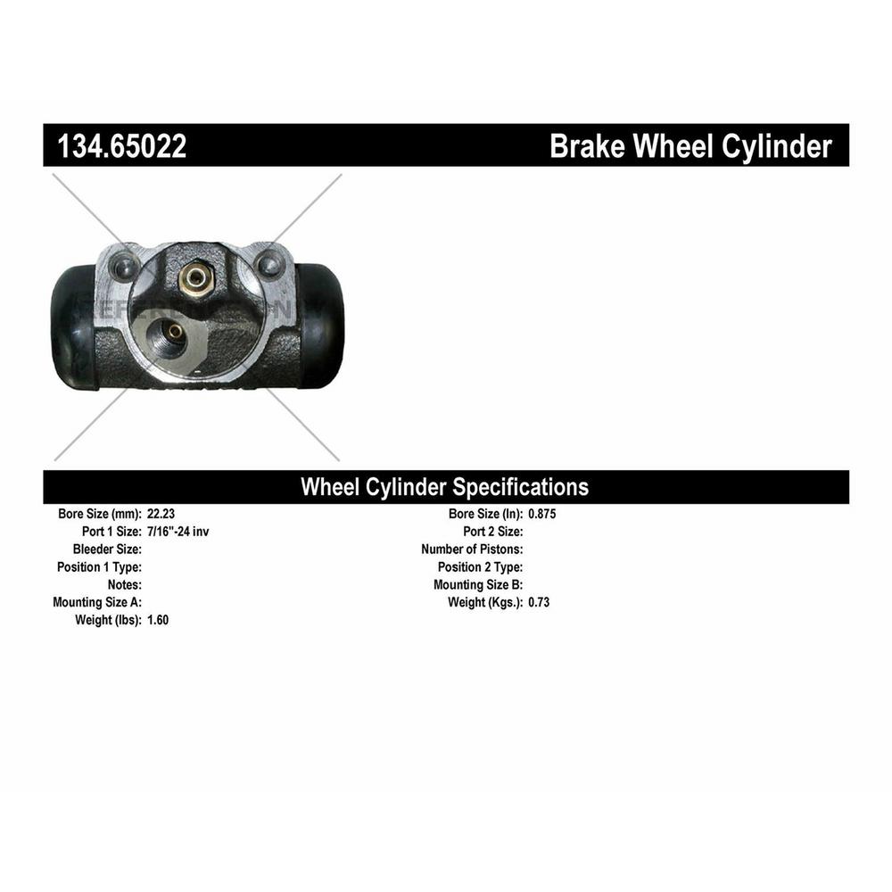 Centric Parts Drum Brake Wheel Cylinder 2001 2002 Ford Explorer Sport Trac