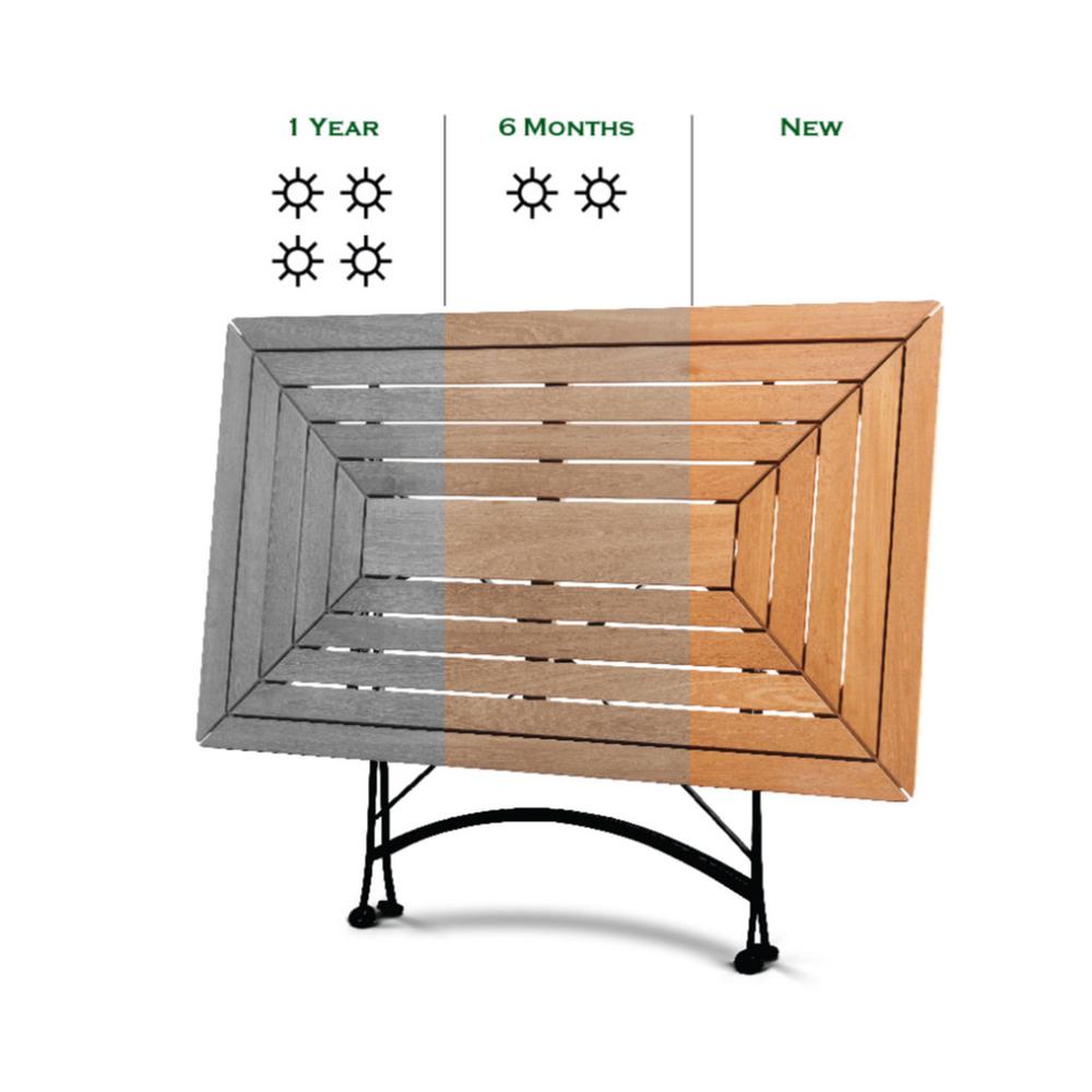Hiteak Furniture Dalton Rectangular Teak Outdoor Dining Table With Teak Outdoor Dining Table