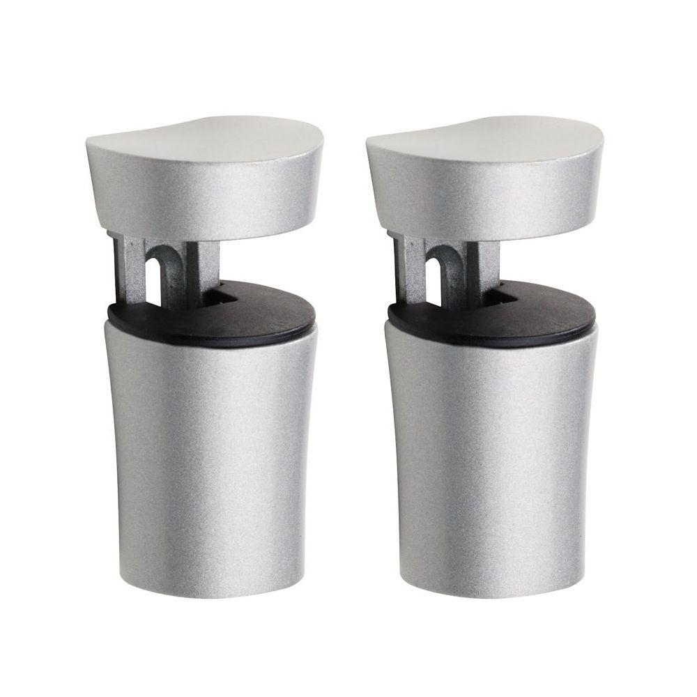 Dolle Bin 1/4 inch to 1 inch Shelf Bracket Set in Silver by Dolle