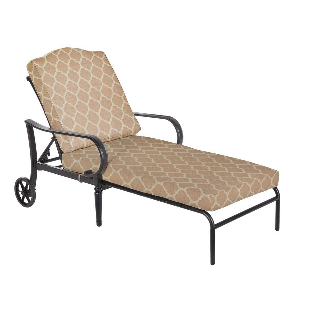 Reviews for Hampton Bay Laurel Oaks Brown Steel Outdoor Patio Chaise