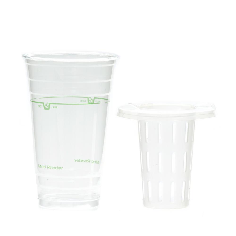 disposable plastic cups with lids and straws