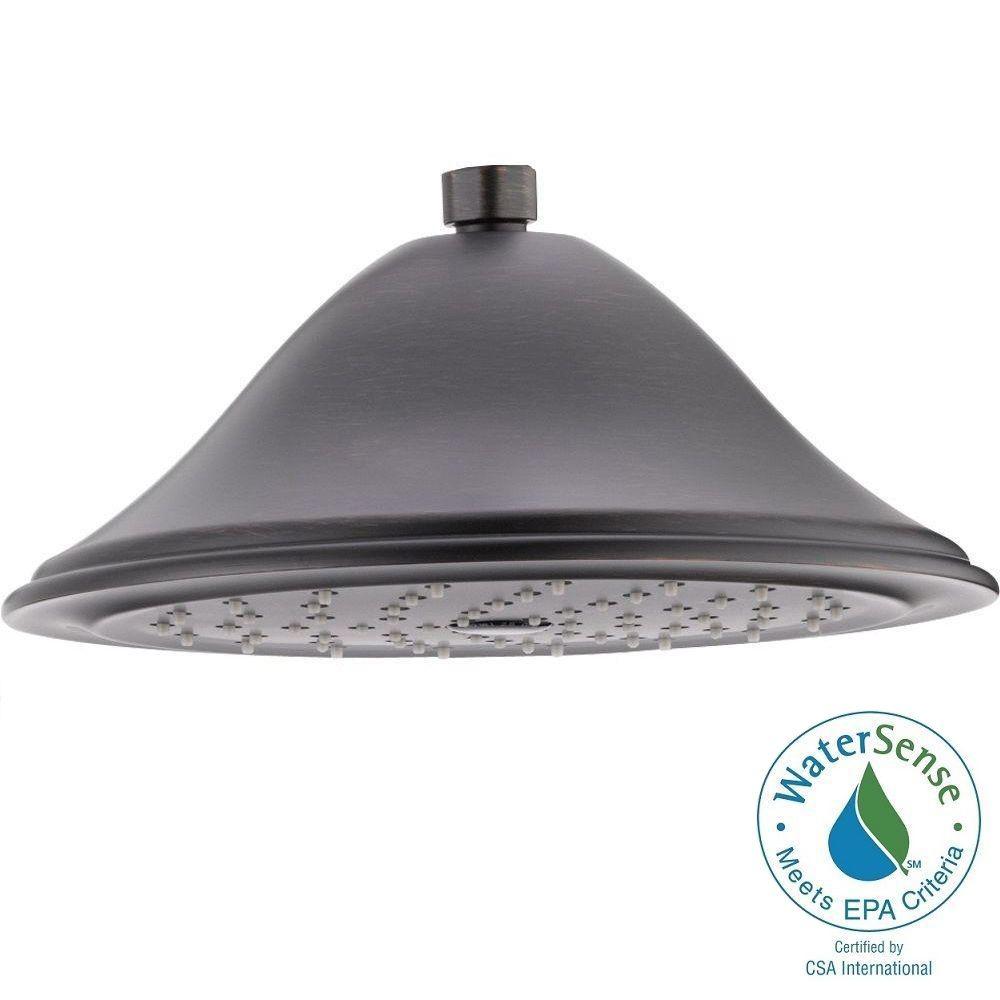 Delta 1Spray 93/8 in. Fixed Shower Head in BronzeRP72568RB