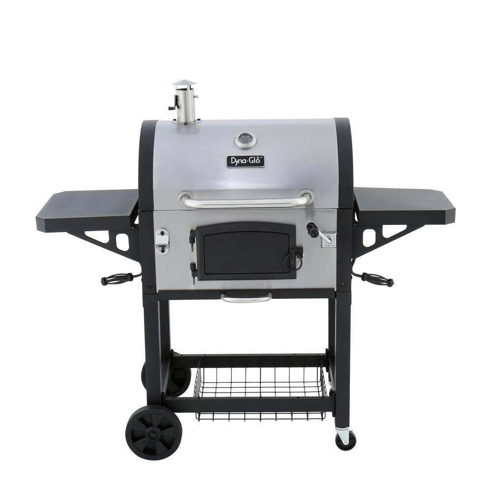 Kitchenaid Cart Style Charcoal Grill In Black With Foldable Side Heavy Duty Stainless Charcoal Grill