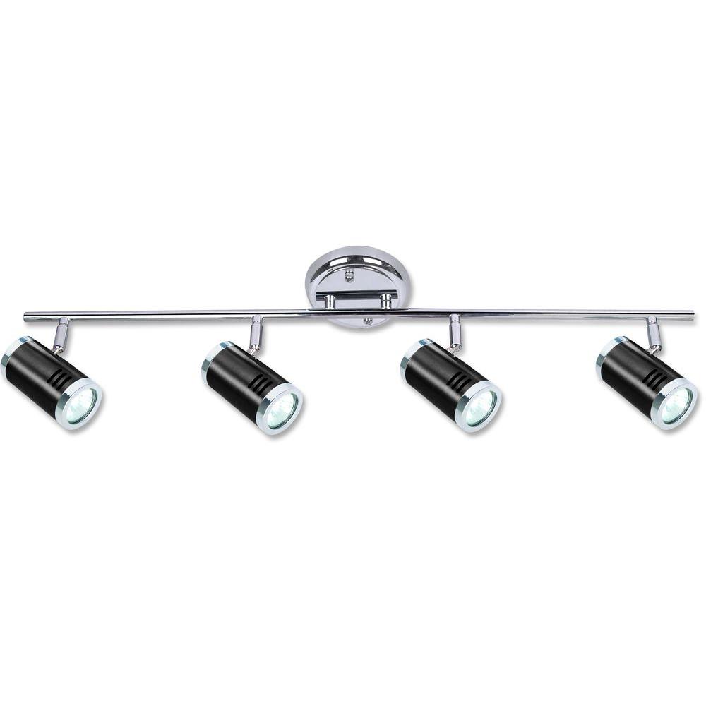 Beldi Ricardo Collection 4 Light Black And Chrome Track Lighting Beldi Ricardo Collection 4 Light Black