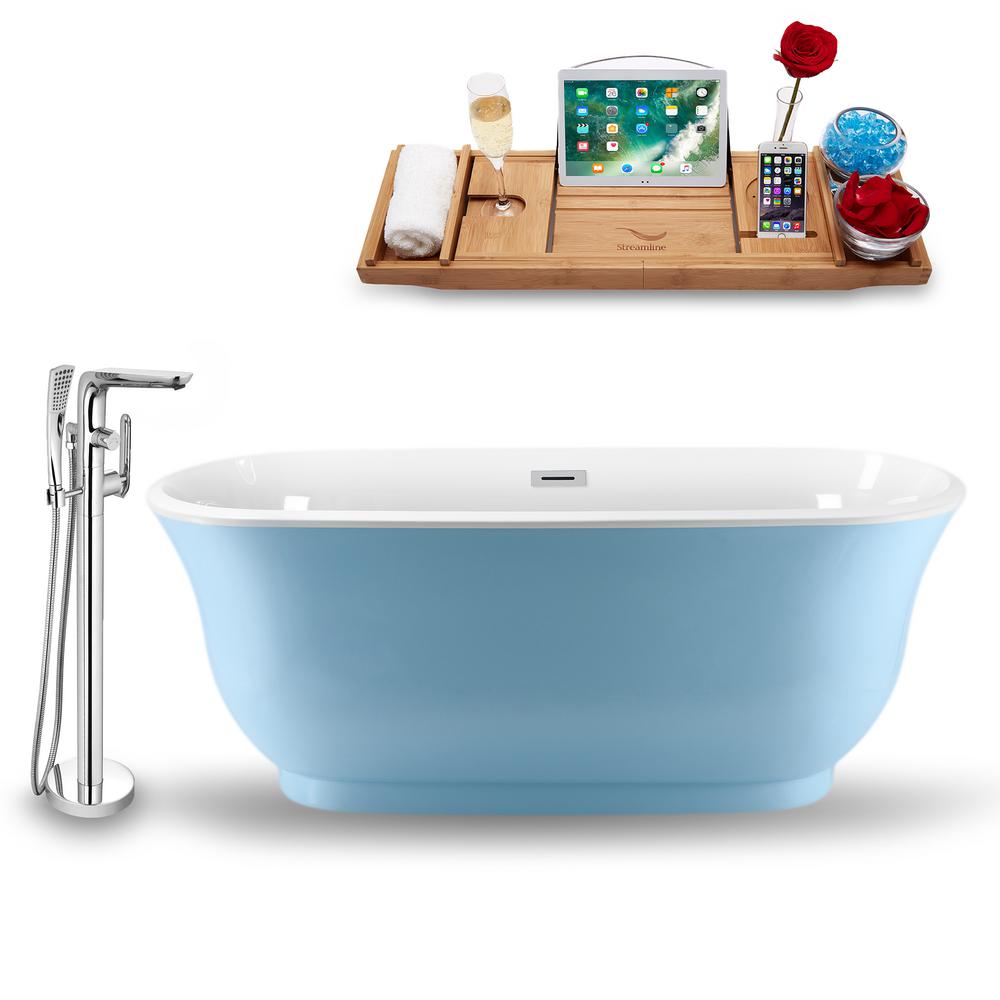 Blue Bathtubs Bath The Home Depot