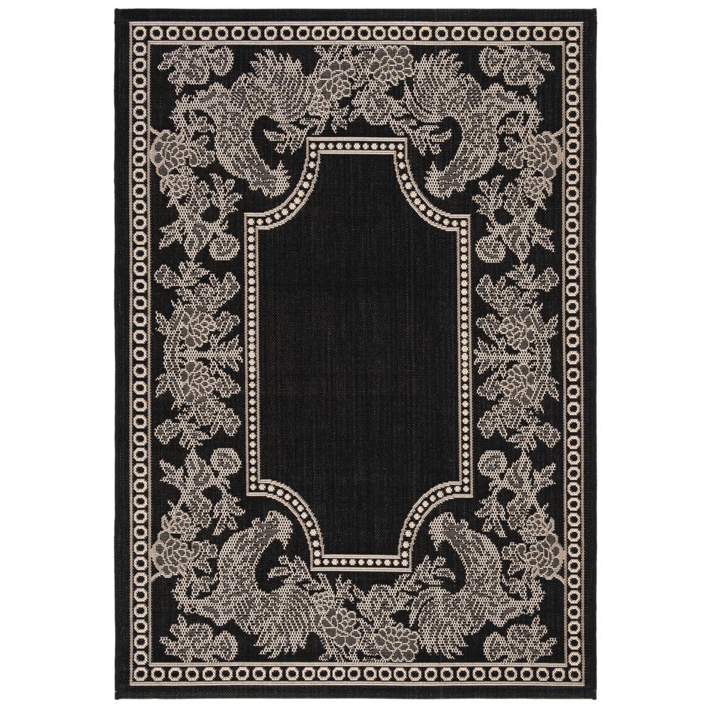 Safavieh Courtyard Black/Sand 4 ft. x 6 ft. Indoor/Outdoor Area Rug