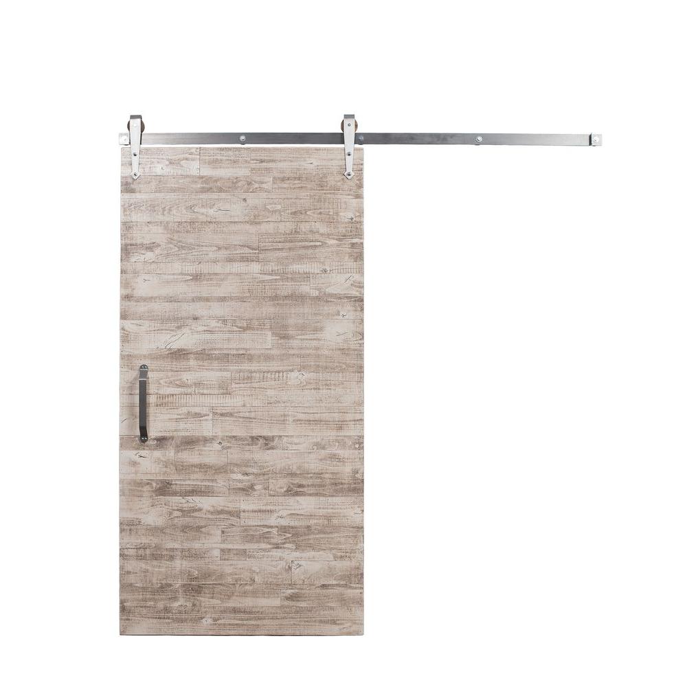 Rustica Hardware 36 inch x 84 inch Rustica Reclaimed White Wash Wood Barn Door... by Rustica Hardware