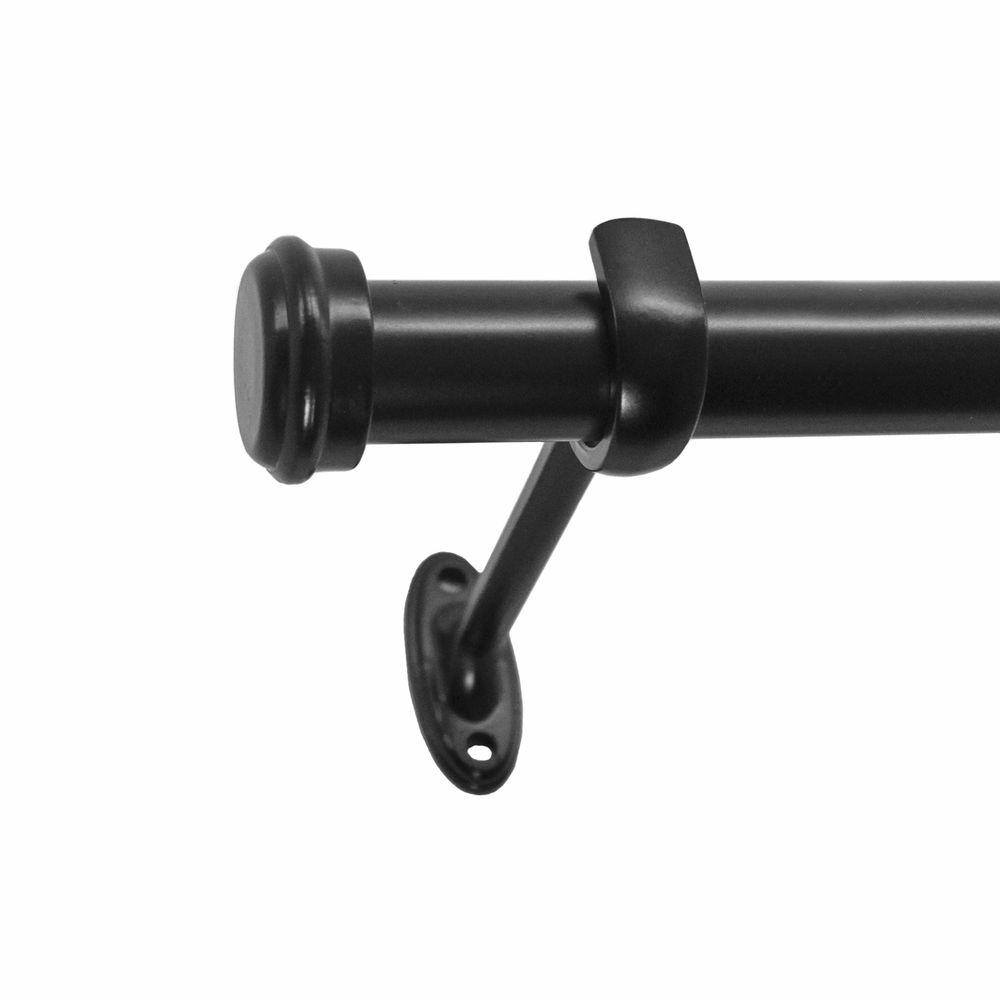 Espresso Curtain Rods Window Treatments The Home Depot