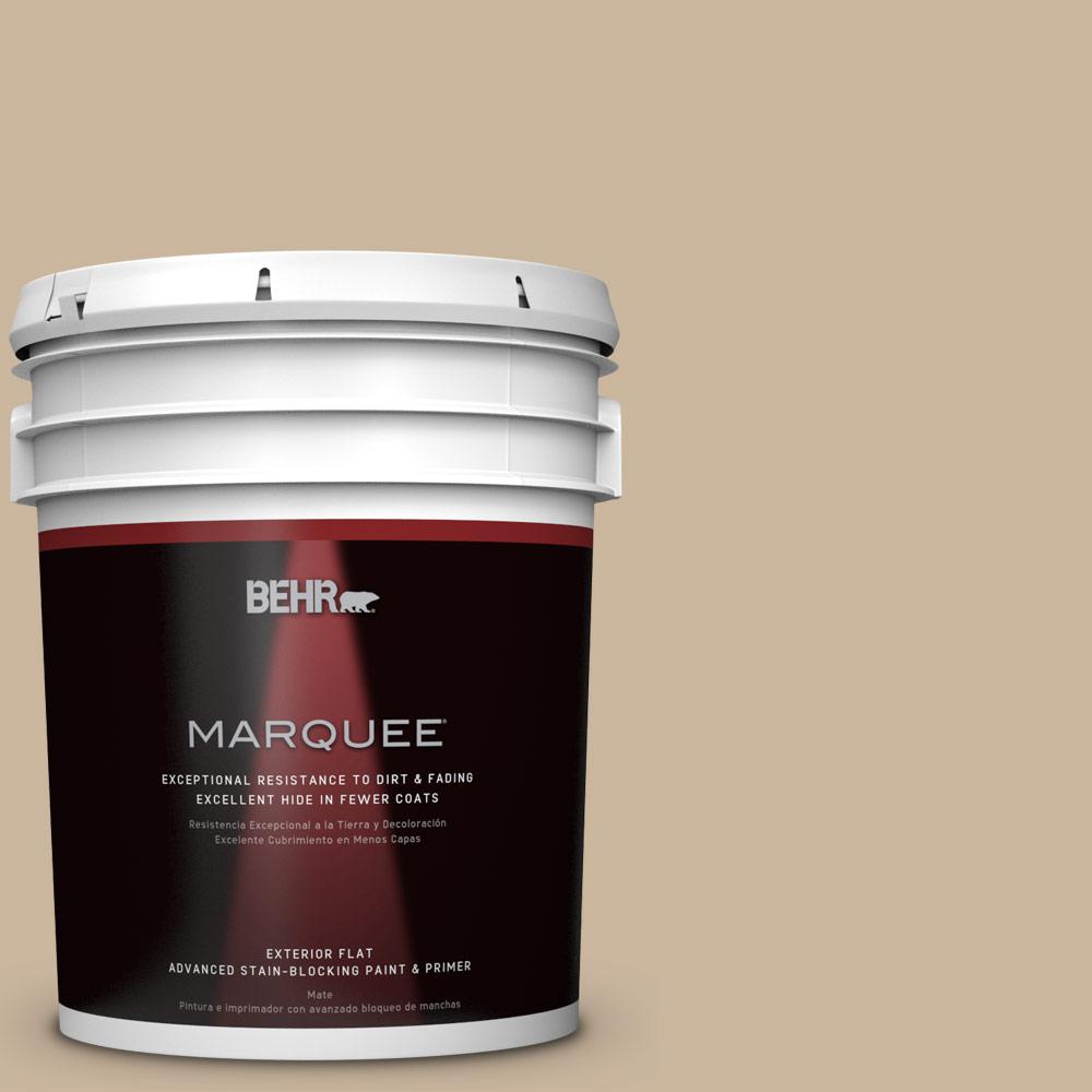 BEHR MARQUEE 5gal. PPU47 Mushroom Bisque Flat Exterior Paint445405
