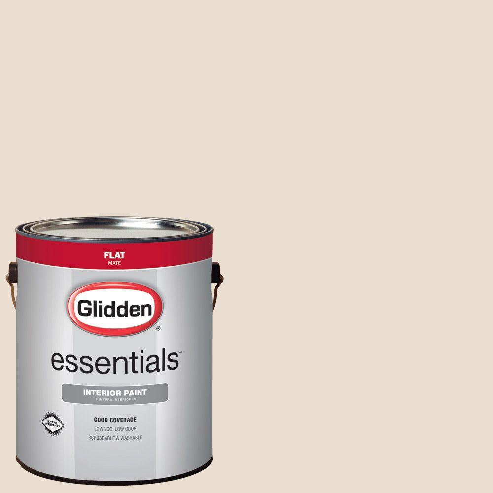 Glidden Essentials 1 Gal Hdgwn03d Seed Pearl Flat Interior Paint Hdgwn03d Seed Pearl Flat Interior Paint